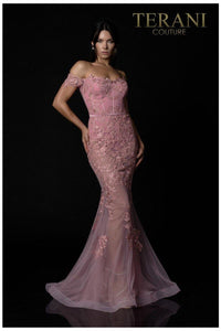 Terani Couture 2012P1471 Mermaid-Style Long Prom Gown