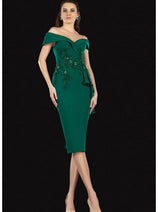 Terani Couture 2021C2625 Knee Length Mother of Bride Dress