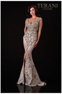 Terani Couture 2111M5302 A-Line Long Elegant Formal Dress