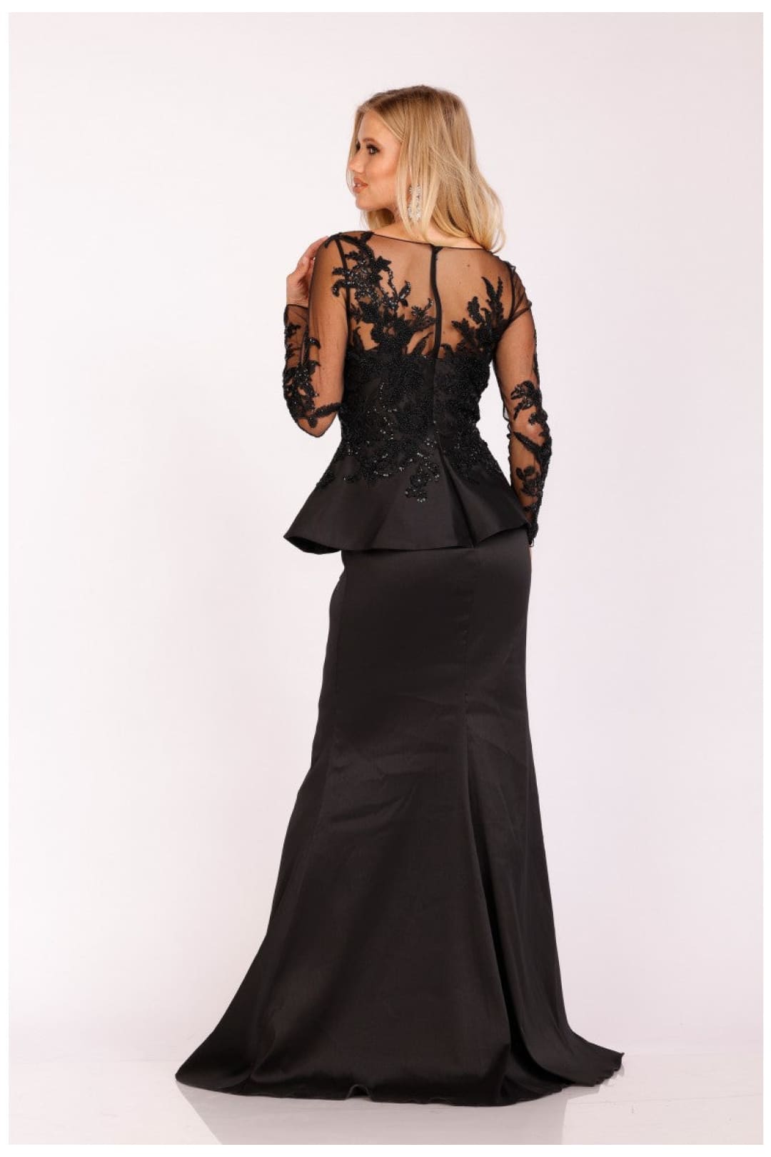 Terani Couture 231M0482 Long-Sleeve Mother of the Bride Dress