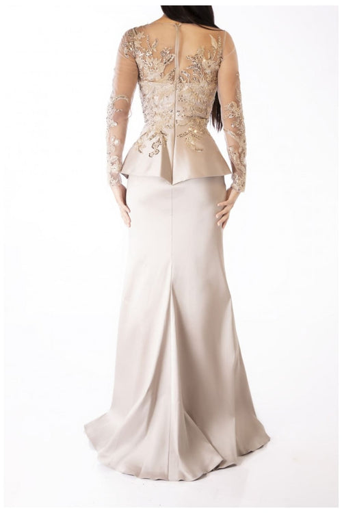 Terani Couture 231M0482 Long-Sleeve Mother of the Bride Dress