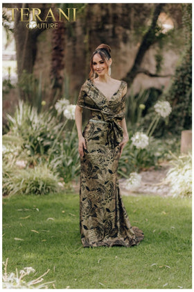 Terani Couture 232M1521 Sophisticated Prom Evening Mermaid Long Premium Dress