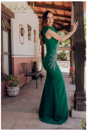 Terani Couture 232M1549 Long Beaded Formal Prom Dress - Sparkling & Glamorous