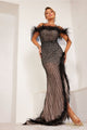 Terani Couture 241E2449-Fitted formal evening long dress.