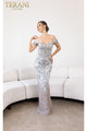 Terani Couture 241GL2642-Fitted elegant long evening dress.