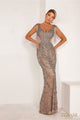 Terani Couture 241GL2664-Beaded long evening dress for formal events.