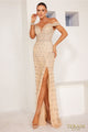 Terani Couture 241GL2677-Elegant evening gown with a formal flair.