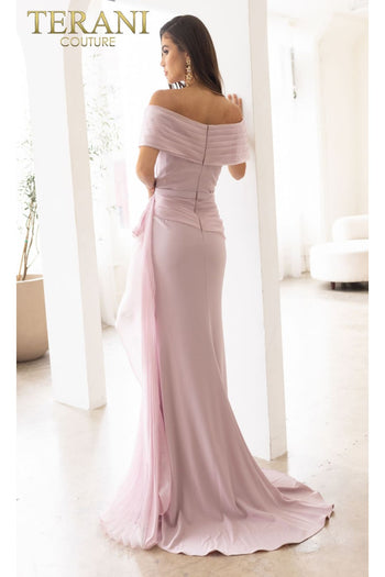 Terani Couture 241M2703-Classic long formal gown for the bride’s mother.