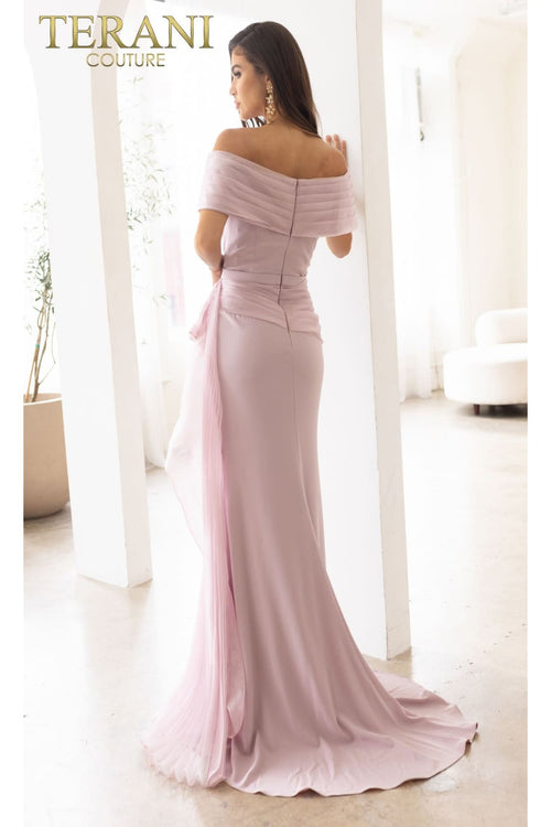 Terani Couture 241M2703-Classic long formal gown for the bride’s mother.