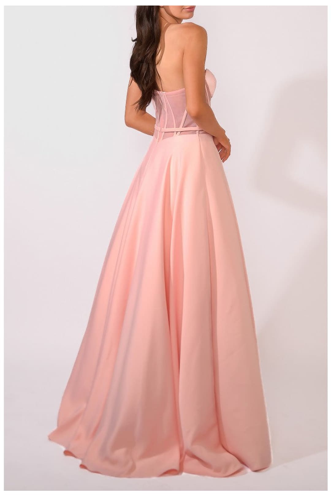 Terani Couture 241P2046-A-line prom gown with elegant flair.