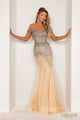 Terani Couture 241P2095-Sleek bodycon long prom dress.