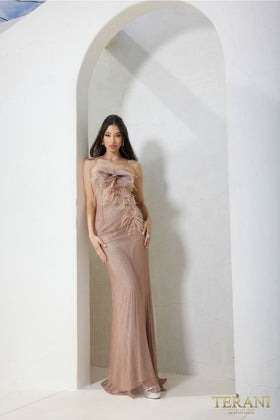 Terani Couture 241P2125 Sophisticated Elegant Prom Sequined Long Formal Sequin Dress