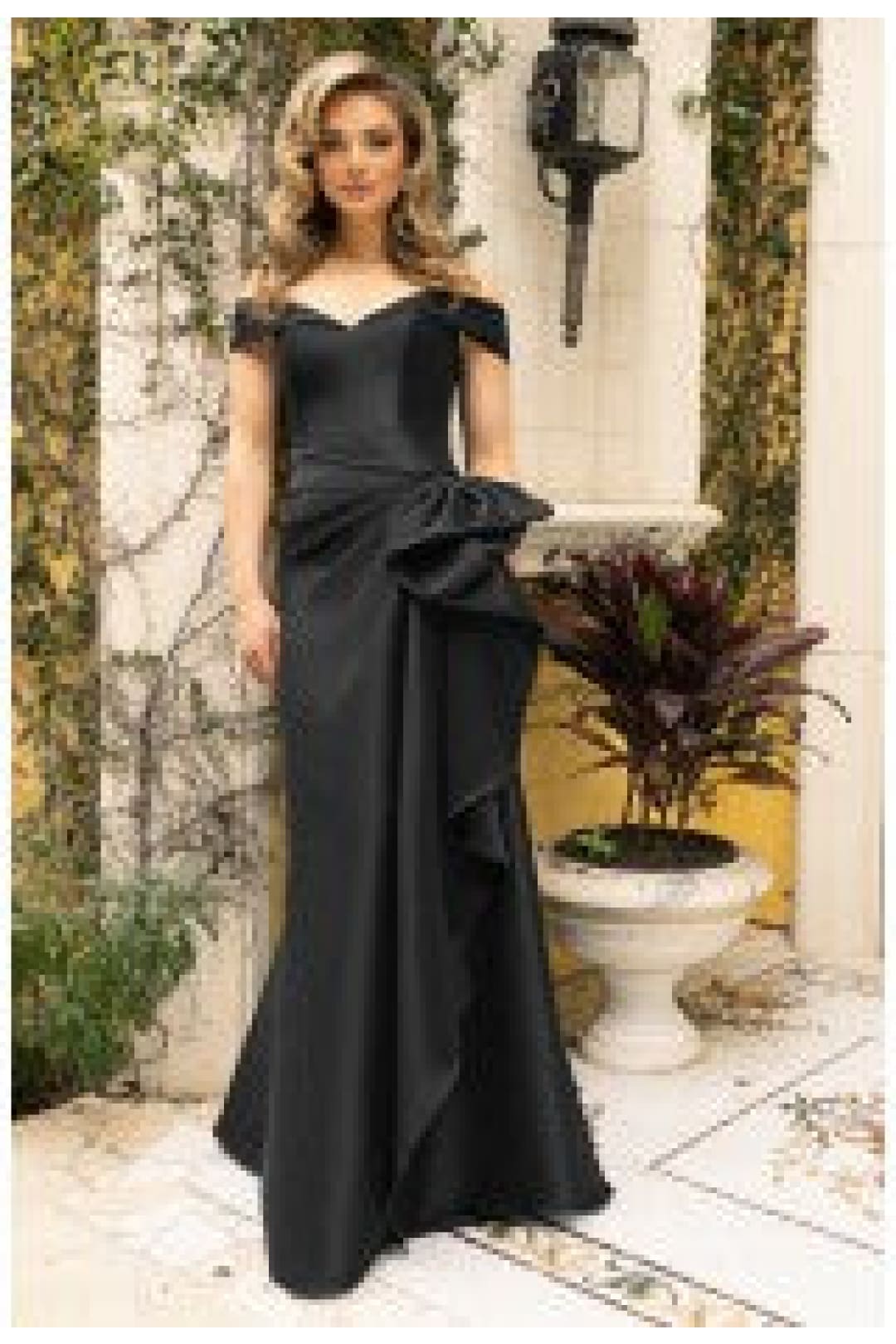 Terani Couture 242M3335 Long Fitted Evening Gown - BLACK