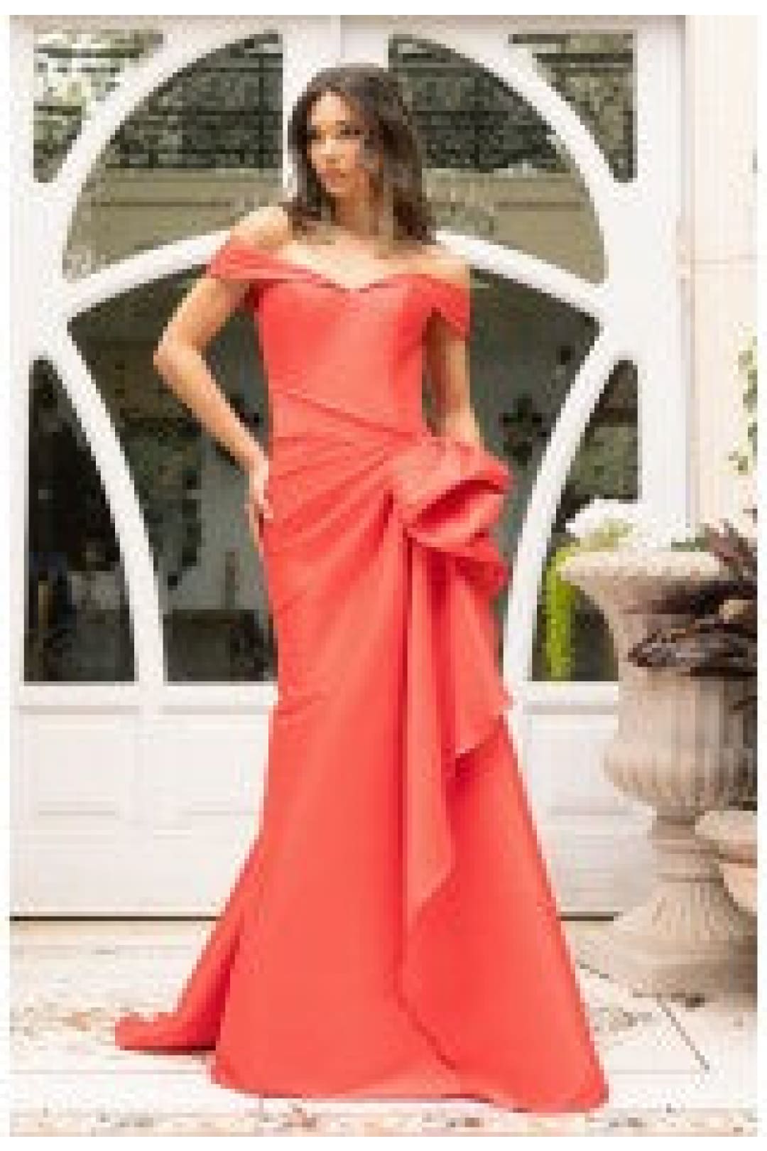 Terani Couture 242M3335 Long Fitted Evening Gown - RED
