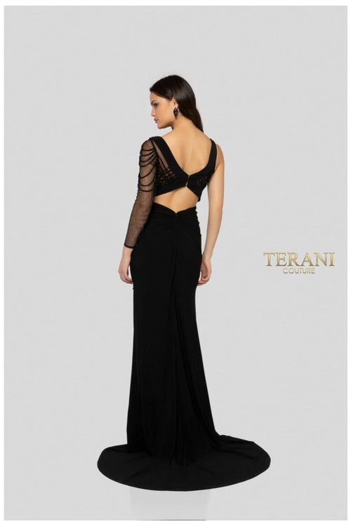 Terani Couture Dynamic 1913P8392 High-Low Prom Gown