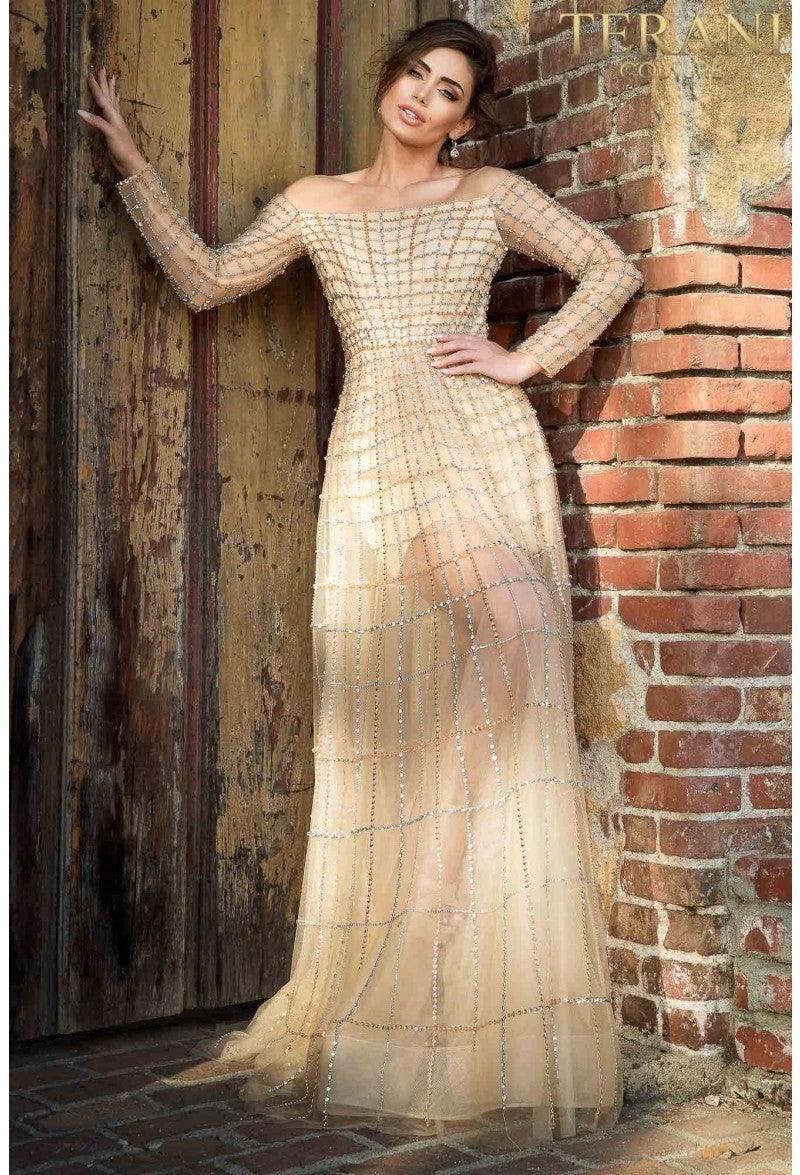 Elegant Glamorous Sophisticated Formal Long Premium Gown 2021GL3159 by  Terani Couture