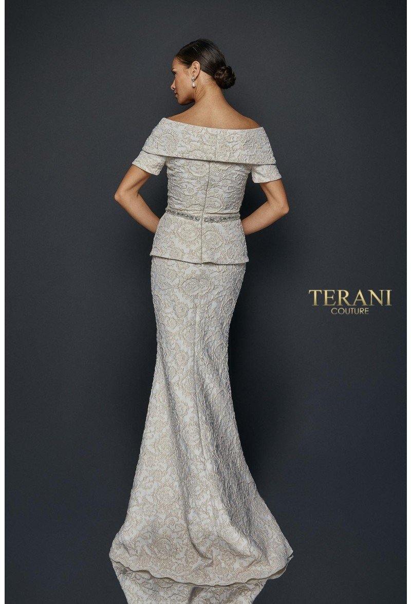 Vestido plisado de dos piezas - Terani Couture 1921m0727