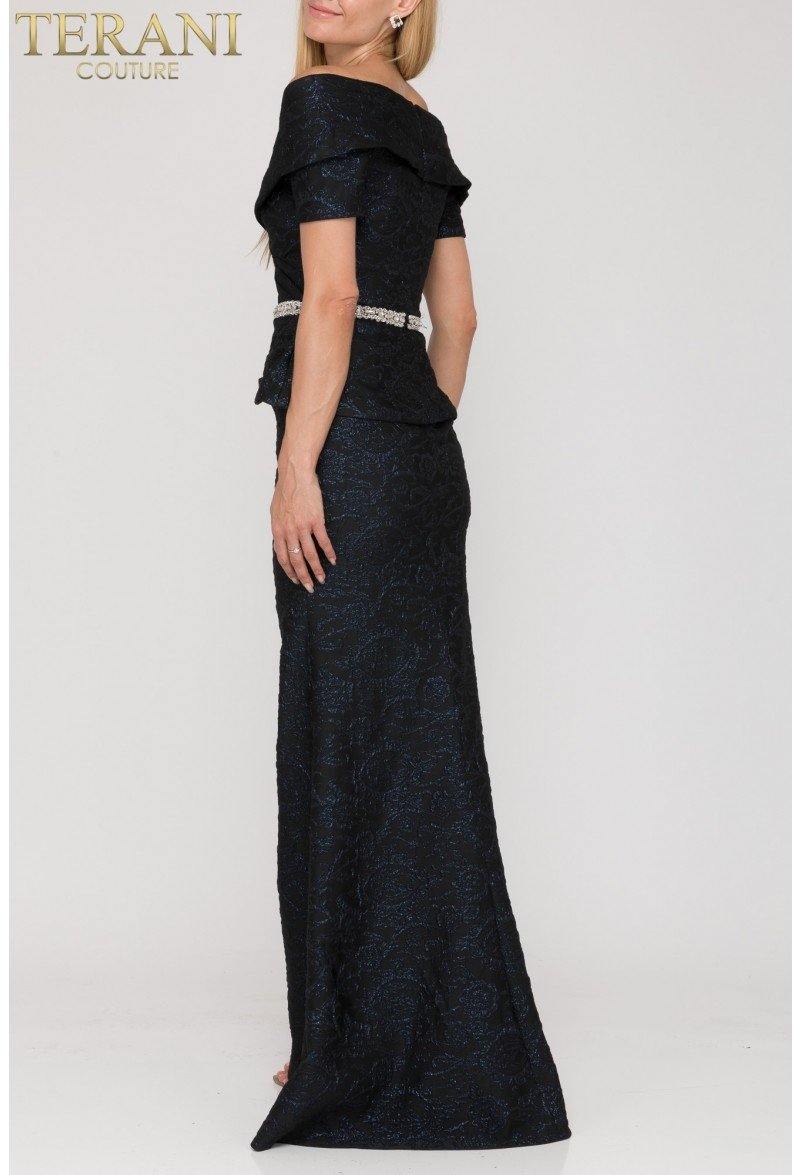 Vestido plisado de dos piezas - Terani Couture 1921m0727
