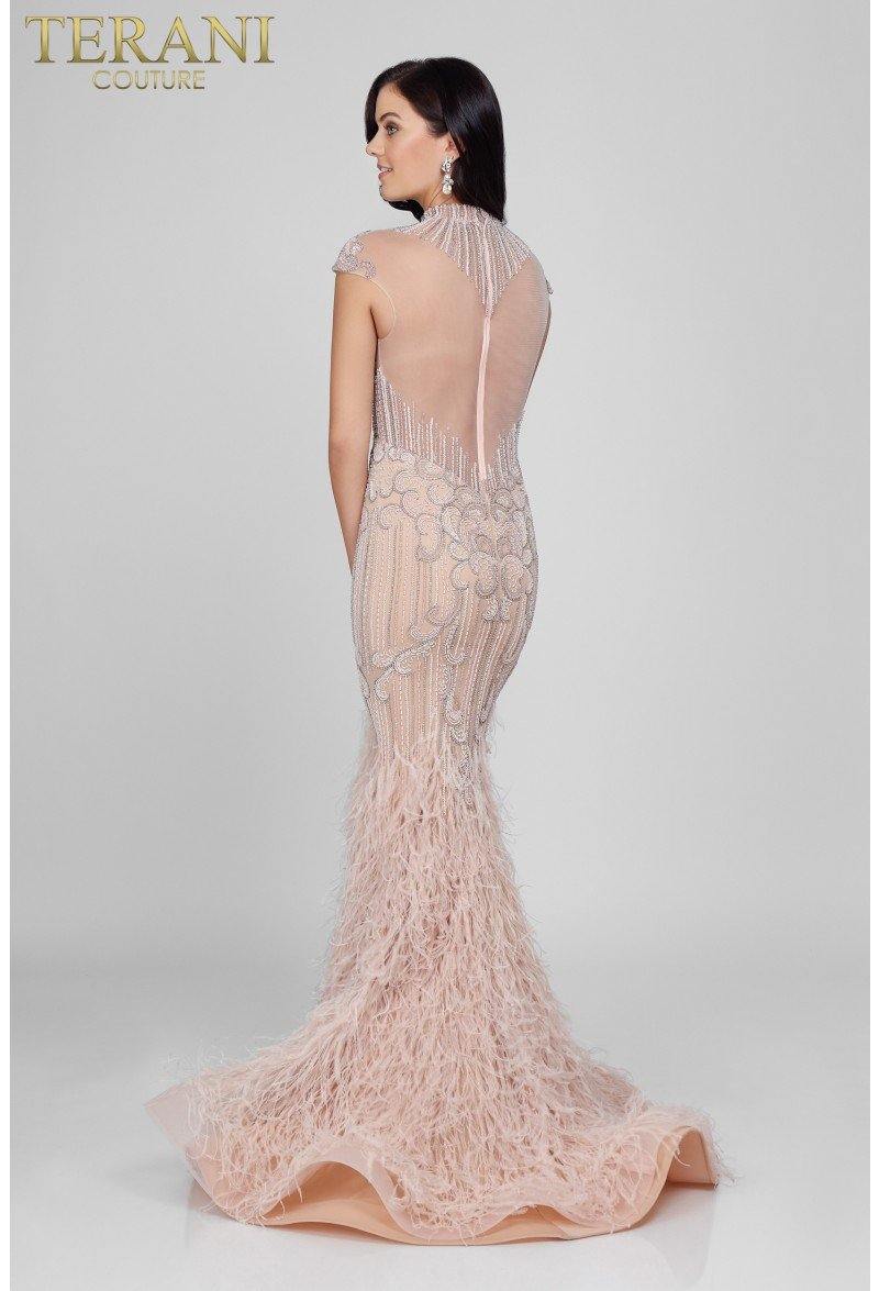 Terani Couture 1721GL4446 Embellished Long Formal Prom Gown