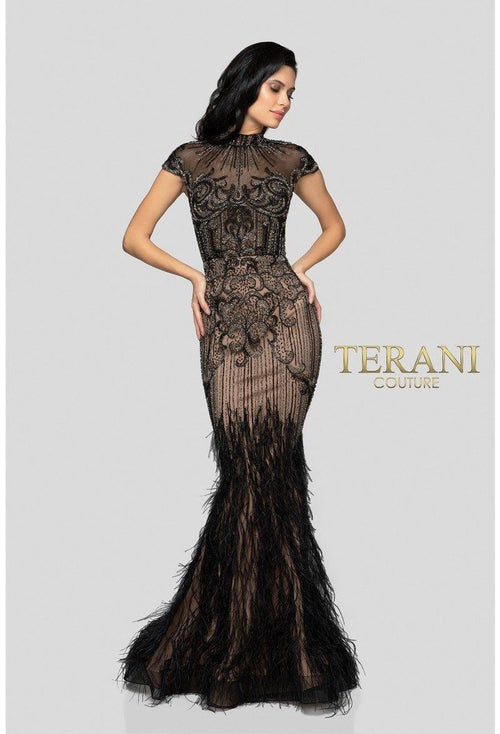 Terani Couture 1721GL4446 Embellished Long Formal Prom Gown