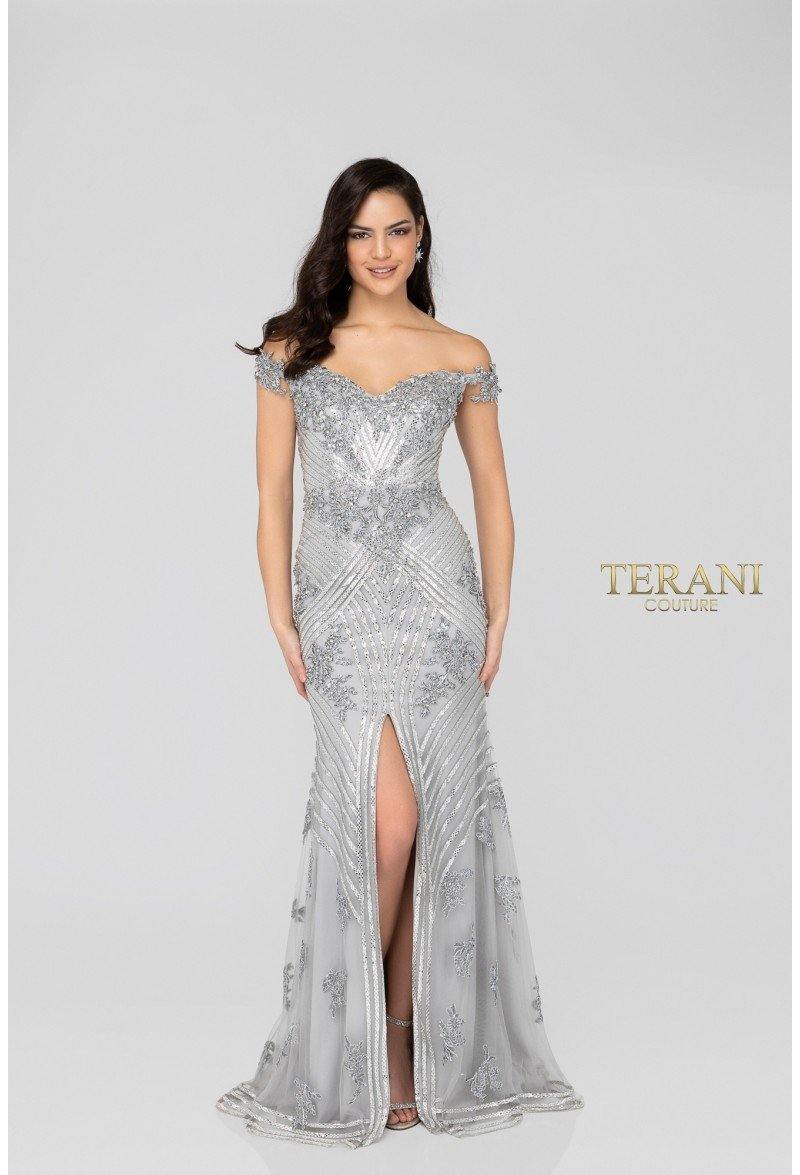 Terani Couture Glamorous 1912GL9572 Long Formal Prom Dress