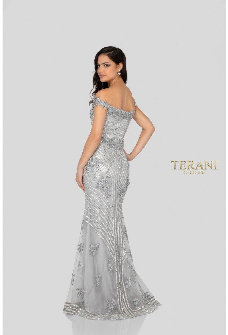 Terani Couture 1912GL9572 Vestido largo de fiesta formal