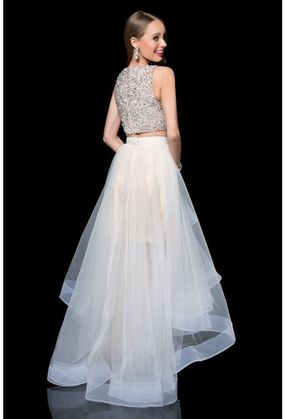 Terani Couture 1611P1364G High Low Strapless Formal Prom Gown