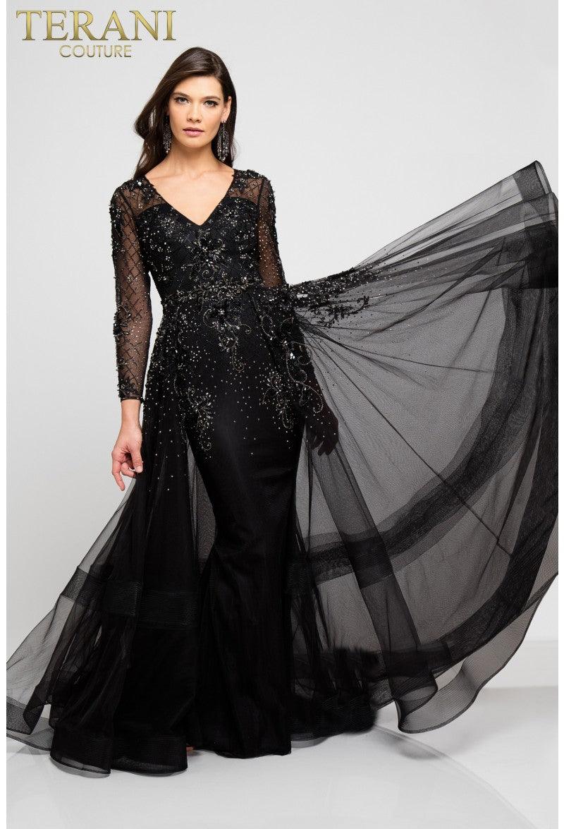 Vestido de noche largo formal Terani Couture 1722M4354