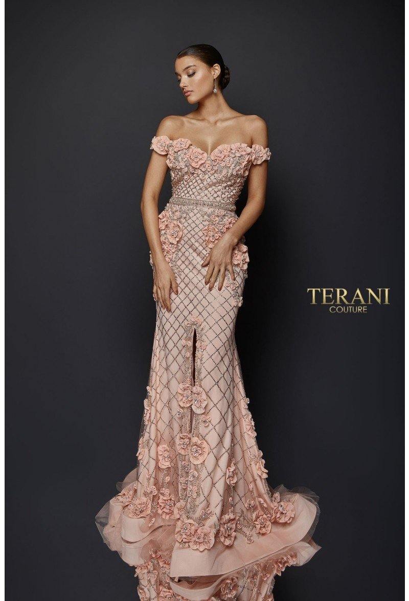 Terani Couture Radiant 1922GL0682 Full-Length Evening Dress