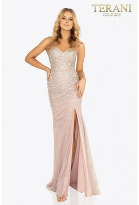 Terani Couture 2011P1069 Elegant Sophisticated Prom Evening Long Formal Chiffon Dress