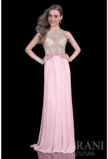 Terani Couture Elegant 1615P1294A Classic Long Prom Dress