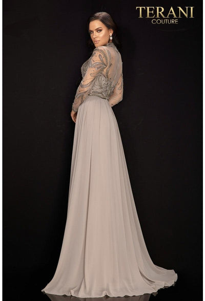 Terani Couture 2011M2126 Long Sleeve Evening Gown for Formal Events