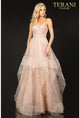 Terani Couture 2011p1213 Vestido de fiesta de tul sin tirantes y corte A