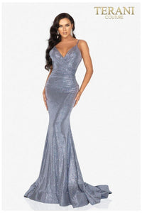 Terani Couture Luxe 2011P1032 Metallic Prom Gown