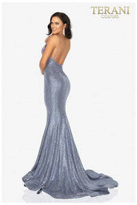 Terani Couture Luxe 2011P1032 Metallic Prom Gown