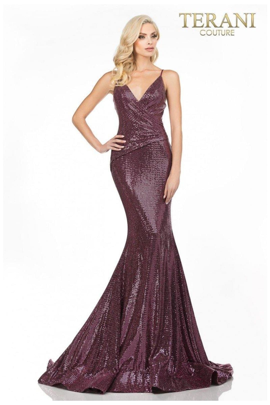 Terani Couture Luxe 2011P1032 Metallic Prom Gown