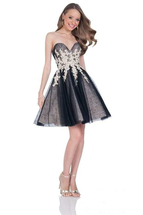 Terani Couture Modern 1611P0134A Short Prom Gown