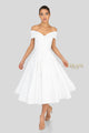 Terani Couture 1912C9656 Flattering Off Shoulder Cocktail Dress - Ivory / 4