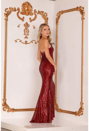 Terani Couture 2215P0021 One Shoulder Long Formal Prom Dress