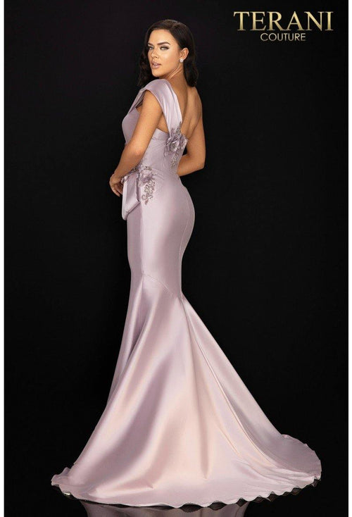Terani Couture 2011M2160 Asymmetrical One Shoulder Evening Gown