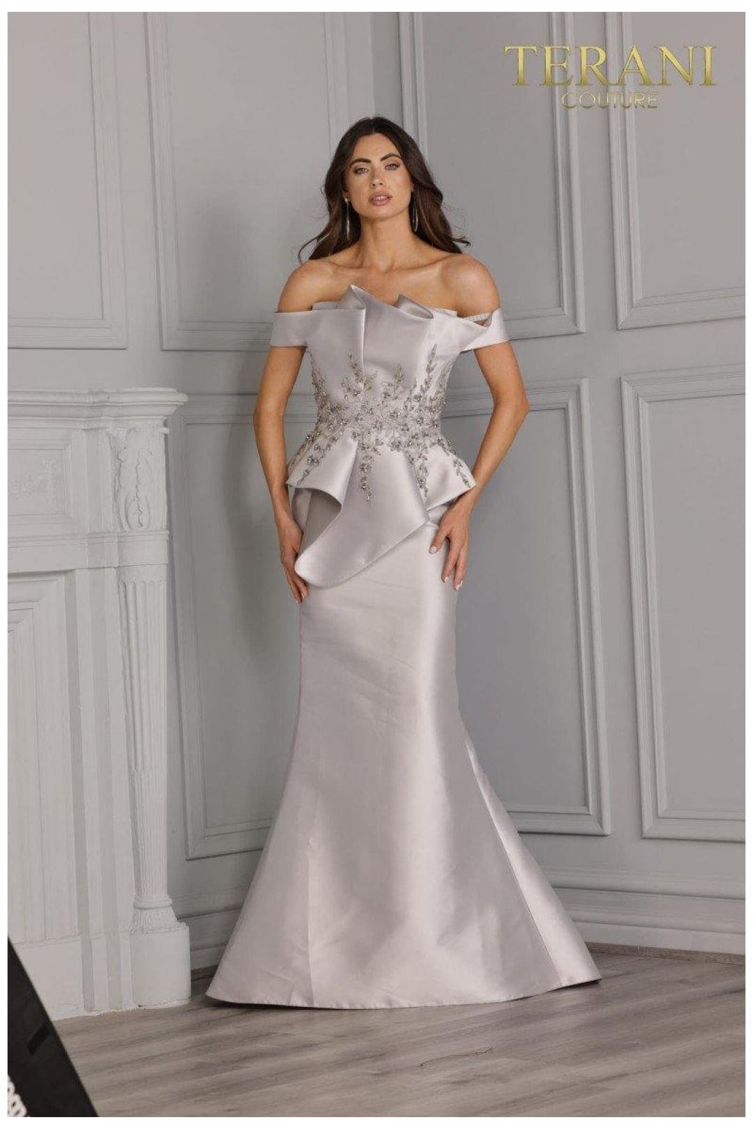 Terani Couture Opulent 2021E2835 Off-Shoulder Prom Dress