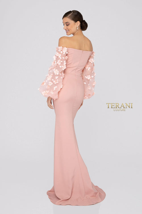 Terani Couture 1911E9128 Elegant Formal Prom Off-Shoulder Evening Premium Dress