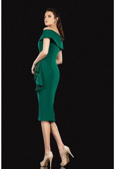 Terani Couture 2021C2625 Formal Prom Off-Shoulder Sheath Evening Premium Dress