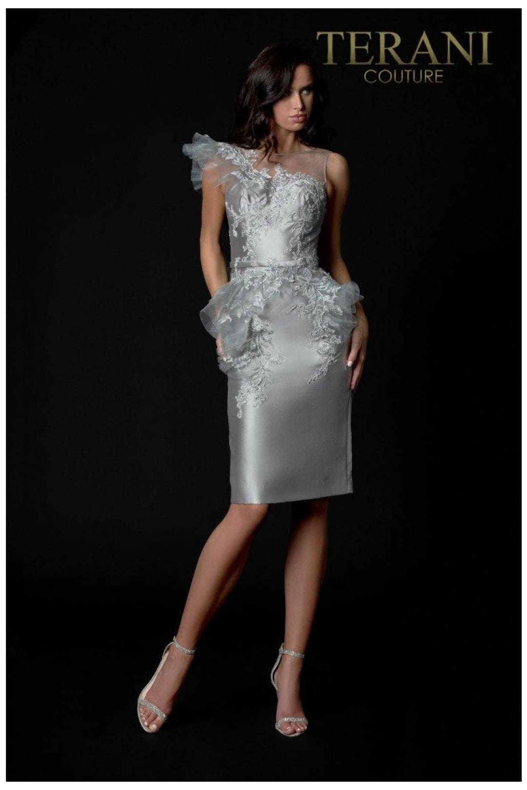 Terani Couture Sleek 2021C2613 Classic Short Dress