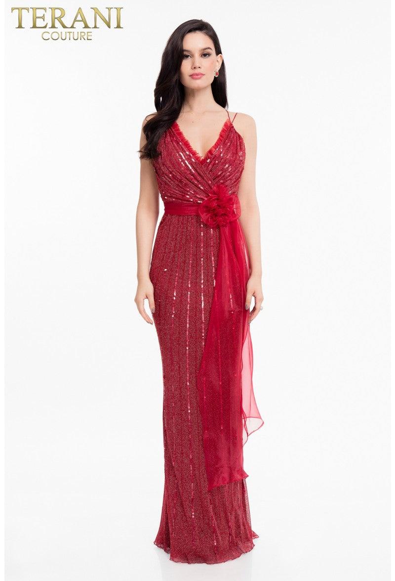 Terani Couture Elegant 1821E7111 Sleeveless Prom Gown