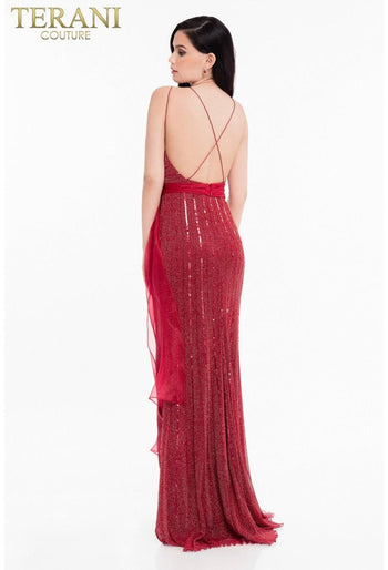 Terani Couture Elegant 1821E7111 Sleeveless Prom Gown