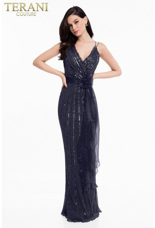 Terani Couture Elegant 1821E7111 Sleeveless Prom Gown