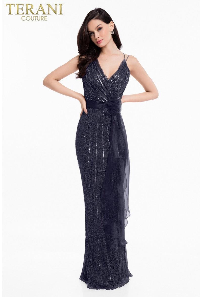 Terani Couture Elegant 1821E7111 Sleeveless Prom Gown