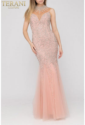 Terani Couture 2011P1133 Elegant Glamorous Prom Evening Sleeveless Formal Beaded Dress