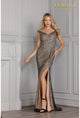 Terani Couture 2211P0043 Sleeveless V-Neck Long Prom Gown